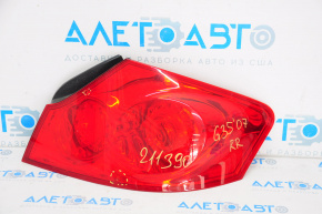 Light outer wing right Infiniti G25 G35 G37 4d 06-15 holes in glass