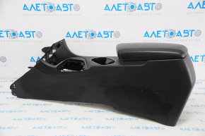 Central console armrest and cup holders Kia Optima 14-15 rest, leather black
