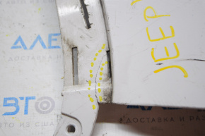 Jeep Cherokee KL 14-18 rear bumper, bare right side, white, cracked