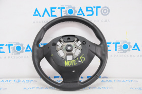 Naked steering wheel Nissan Versa Note 13-19 leather black