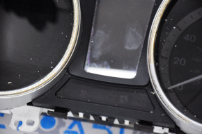 Instrument cluster Hyundai Sonata 11-11 hybrid 121k, chrome defect on rings, no fastening, scratches