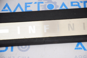 Door sill trim outer front left Infiniti G25 G35 G37 4d 06-15 chrome, worn, butt