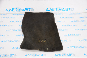 Front right mat Infiniti G25 G35 G37 4d 06-13 black cloth, dry cleanable