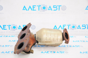 Lexus ES350 13-18 rear exhaust manifold with catalytic converter, rusty