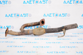 Lexus ES350 13-18 exhaust pipe, catalytic converter cut off, rusty