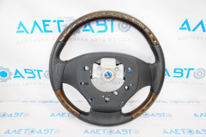 Naked steering wheel Lexus ES300h ES350 13-15 prerest, black leather, dark wood
