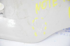 Rear pillar trim left Nissan Versa Note 13-19 gray, broken crepe, scratches