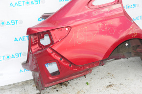 Quarter wing rear right Hyundai Sonata 15-19 red, dents on sunset