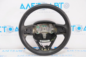 Naked steering wheel Jeep Cherokee KL 14-21 leather black, heated, with lower pad