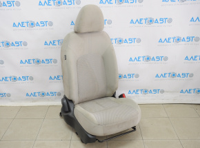 Passenger seat Nissan Versa Note 13-16 without airbag, mechanical, gray cloth, for cleaning