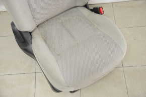 Passenger seat Nissan Versa Note 13-16 without airbag, mechanical, gray cloth, for cleaning