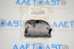 Plug towing hook front bumper right Toyota Prius 30 12-15 rest