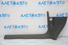 Door sill trim inner front left Audi Q5 8R 09-17 dark gray, worn