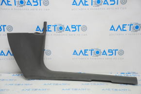 Door sill trim, front right, inner, Audi Q5 8R 09-17, dark grey, worn, broken guide