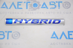 Emblem inscription HYBRID wing left Honda Accord 18-22
