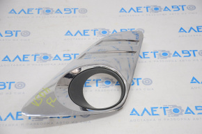 Left fog light frame for Toyota Camry V50 12-14 USA XLE, chrome