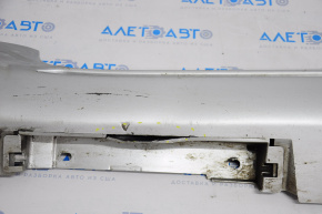 Left threshold Toyota Camry v50 12-14 usa LE XLE with chrome, silver, dented, torn