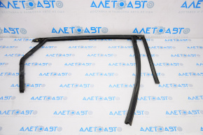Upper rear left door molding for Ford Fusion mk5 13-16 chrome with glass seal