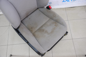 Passenger seat Honda HR-V 16-18 without airbag, fur, cloth gray, for cleaning
