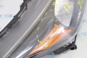 Headlight front right bare Honda HR-V 16-18 halogen, broken housing, broken fastener