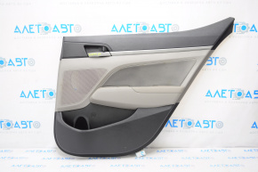 Door trim card rear right Hyundai Elantra AD 17-18 leather gray, scratches