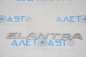 Emblem inscription Elantra trunk lid Hyundai Elantra AD 17-18
