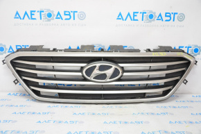Radiator grill grill Hyundai Sonata 15-17 SE broken fastening, pokes on chrome