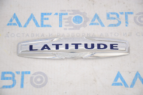 Emblem inscription LATITUDE tailgate Jeep Renegade 15-
