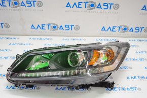 Headlight front left bare Honda Accord 13-15 usa halogen