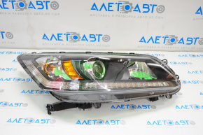 Headlight front right bare Honda Accord 13-15 usa halogen