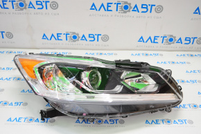 Headlight front right bare Honda Accord 16-17 halogen without DRL