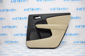 Door trim card rear right Dodge Journey 11-20 leather, beige, dented grille