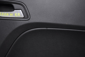 Door trim card rear right GMC Terrain 10-17 black, dented