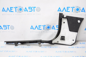 Front pillar trim lower right GMC Terrain 10-17 with threshold trim, black, crack in fastening