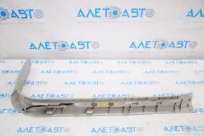 Door sill trim with illumination front left Lexus RX300 RX330 RX350 RX400h 04-08 gray, with chrome trim, butt on chrome