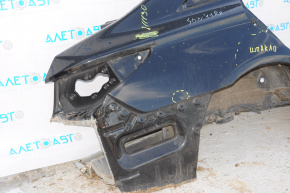 Quarter wing rear right Hyundai Sonata 11-15 black, after repair, dent