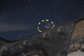 Quarter wing rear right Hyundai Sonata 11-15 black, after repair, dent