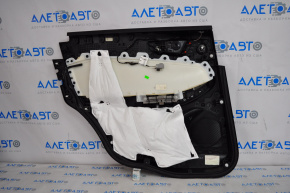 Door trim panel, rear right, Ford Edge 15-18, black with beige insert
