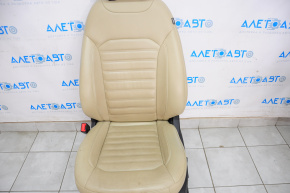Driver's seat Ford Edge 15-24 with airbag, electric, heated, leather, beige