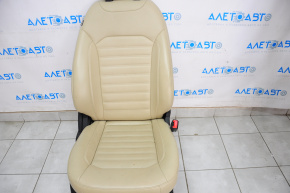 Passenger seat Ford Edge 15-17 with airbag, electric, heated, leather, beige