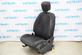 Driver's seat GMC Terrain 14-15 without airbag, mech+electric, cloth black, red stitching