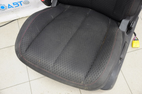 Driver's seat GMC Terrain 14-15 without airbag, mech+electric, cloth black, red stitching