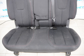 Rear row of seats 2 row GMC Terrain 14-15 cloth black, red stitching