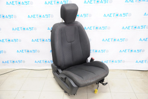 Passenger seat GMC Terrain 14-17 without airbag, fur, cloth black, red stitching