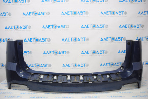 Bare rear bumper GMC Terrain 10-15 pre-rest without parking sensors, blue, cracks in fasteners