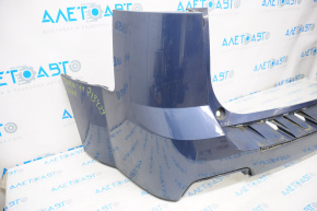 Bare rear bumper GMC Terrain 10-15 pre-rest without parking sensors, blue, cracks in fasteners