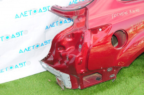 Quarter wing rear right Ford Focus mk3 11-18 4d red, dent, with central pillar