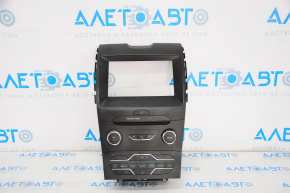 Radio and climate control panel Ford Edge 15-18 auto, dual zone for a large monitor, with heating