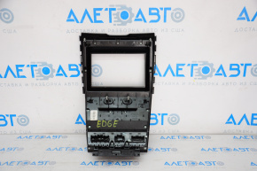 Radio and climate control panel Ford Edge 15-18 auto, dual zone for a large monitor, with heating