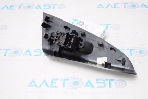 Rear right window lift control Nissan Sentra 13-19 black, with overlay
